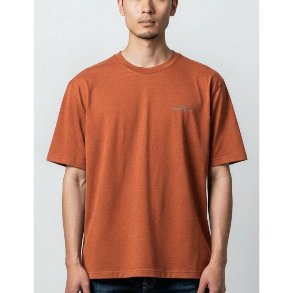 Eddie Bauer Mens Heathered Red Performance T-Shirt Size M